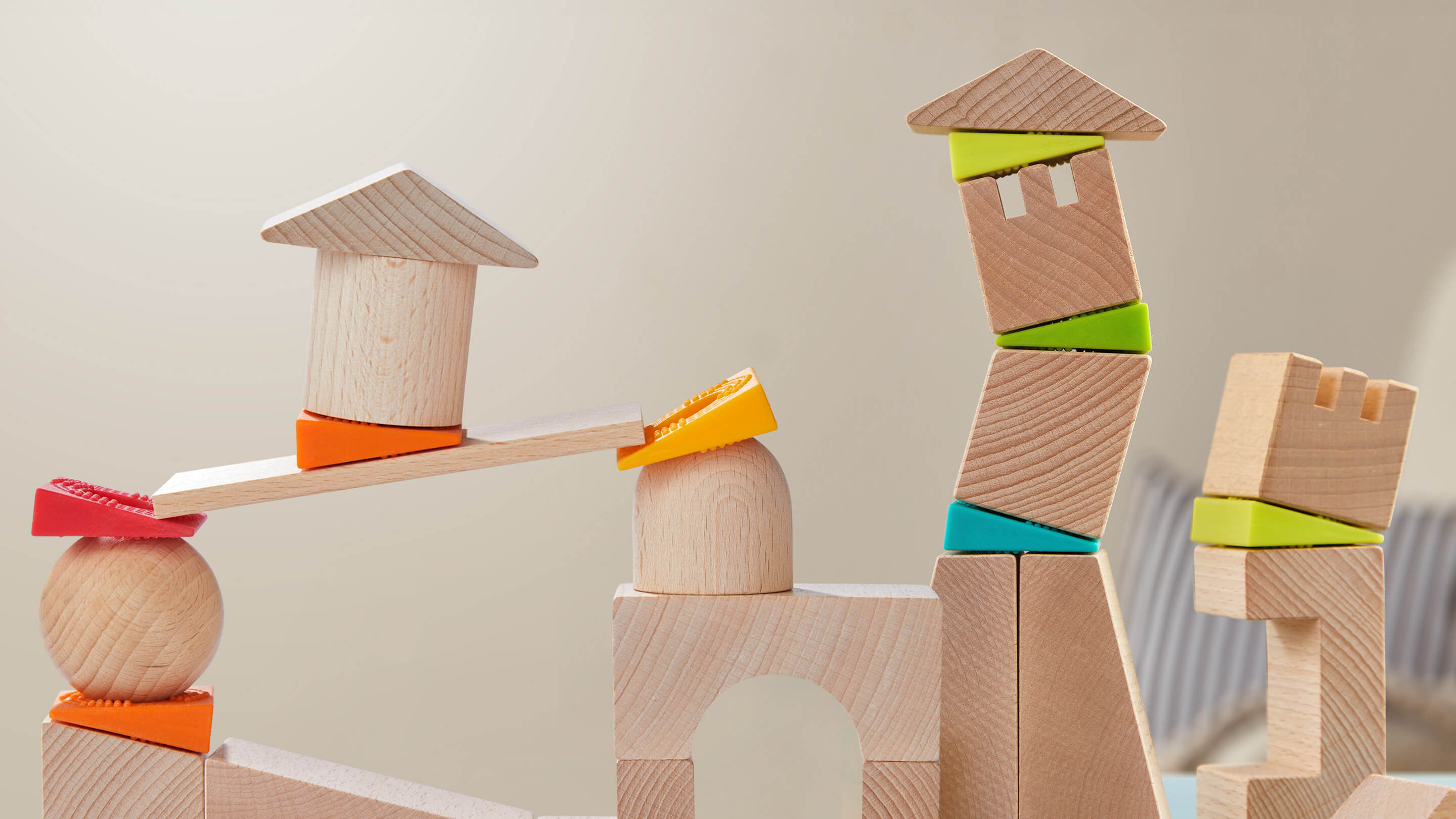HABA Basic Building Blocks Kit de démarrage en bois naturel 26 pièces –  Wood Wood Toys