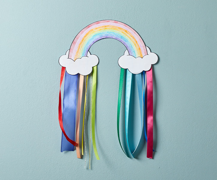 Rainbow craft with streamers