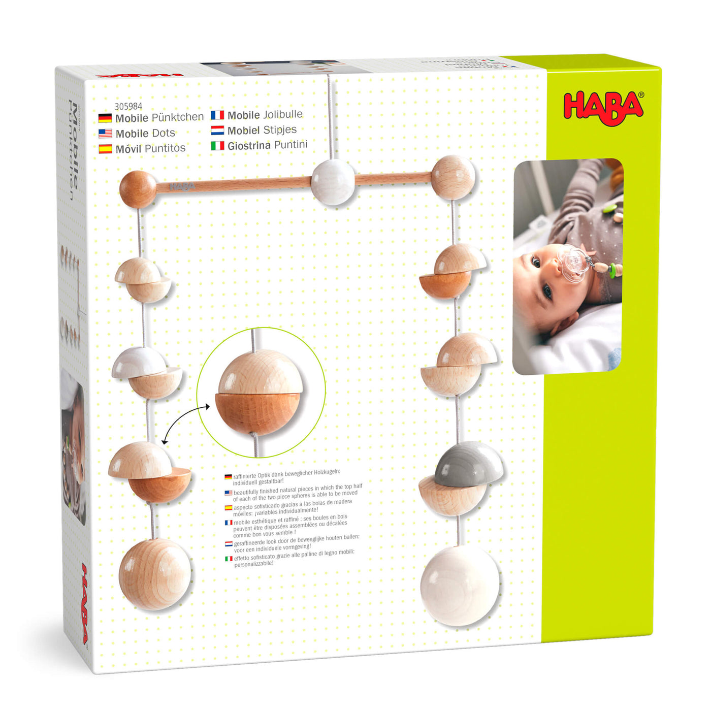 HABA Wooden Mobile Dots package