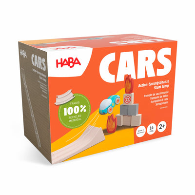 HABA Cars Stunt Jump Set package