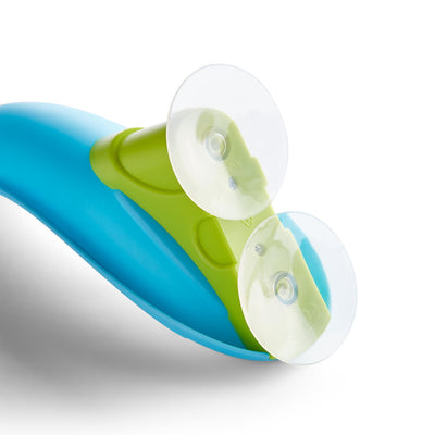 Close-up of the Bathing Bliss Waterslide  two transparent suction cups on the back