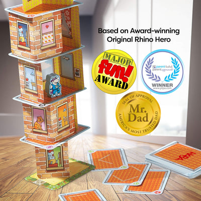 Based on Award-winning Original Rhino Hero: Mr. Dad Seal of Approval, Major Fun! Award, Parent Tested Parent Approved (PTPA) award