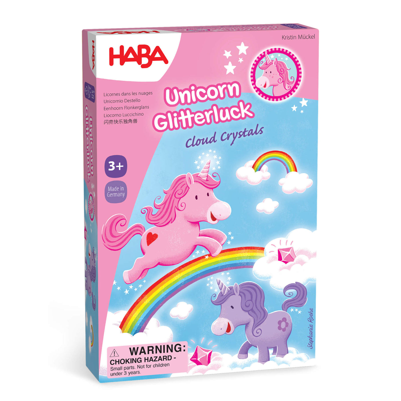 Unicorn Glitterluck - Cloud Crystals Game box