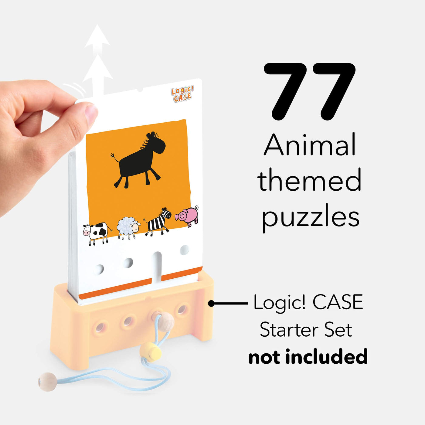 77 animal themed puzzles - Logic! CASE Starter Set not included