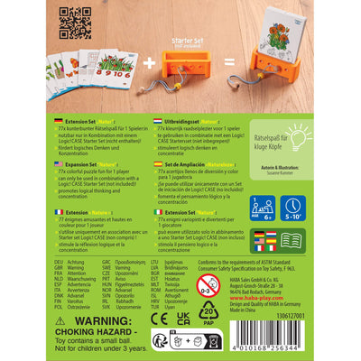 Back of HABA Logic! CASE Expansion Set - Nature - game box