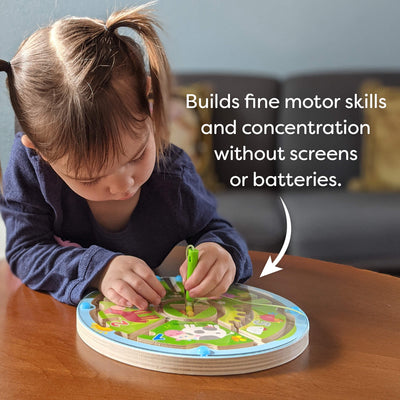 Builds fine motor skills and concentration without screens or batteries.