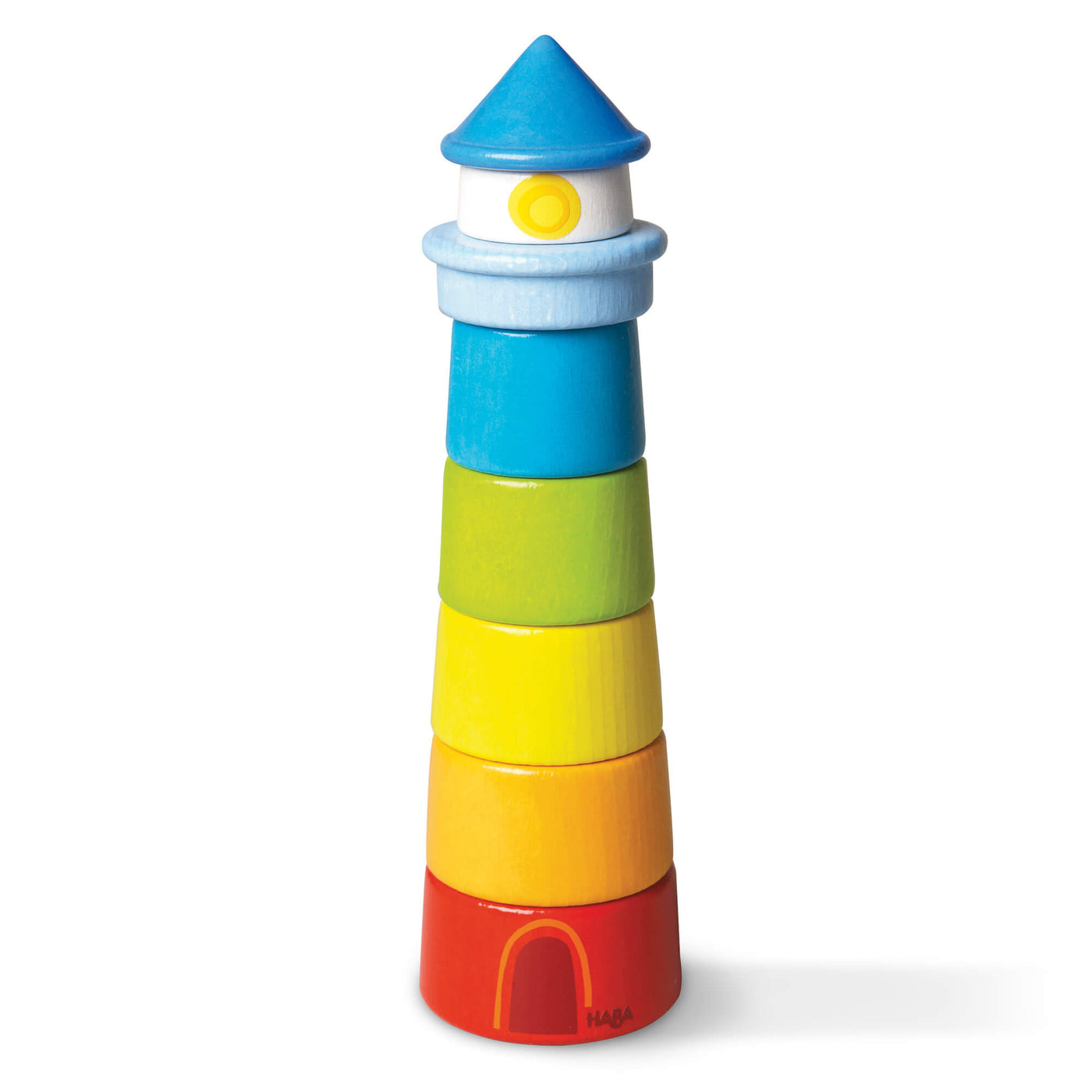 Lighthouse Wooden Rainbow Stacker 