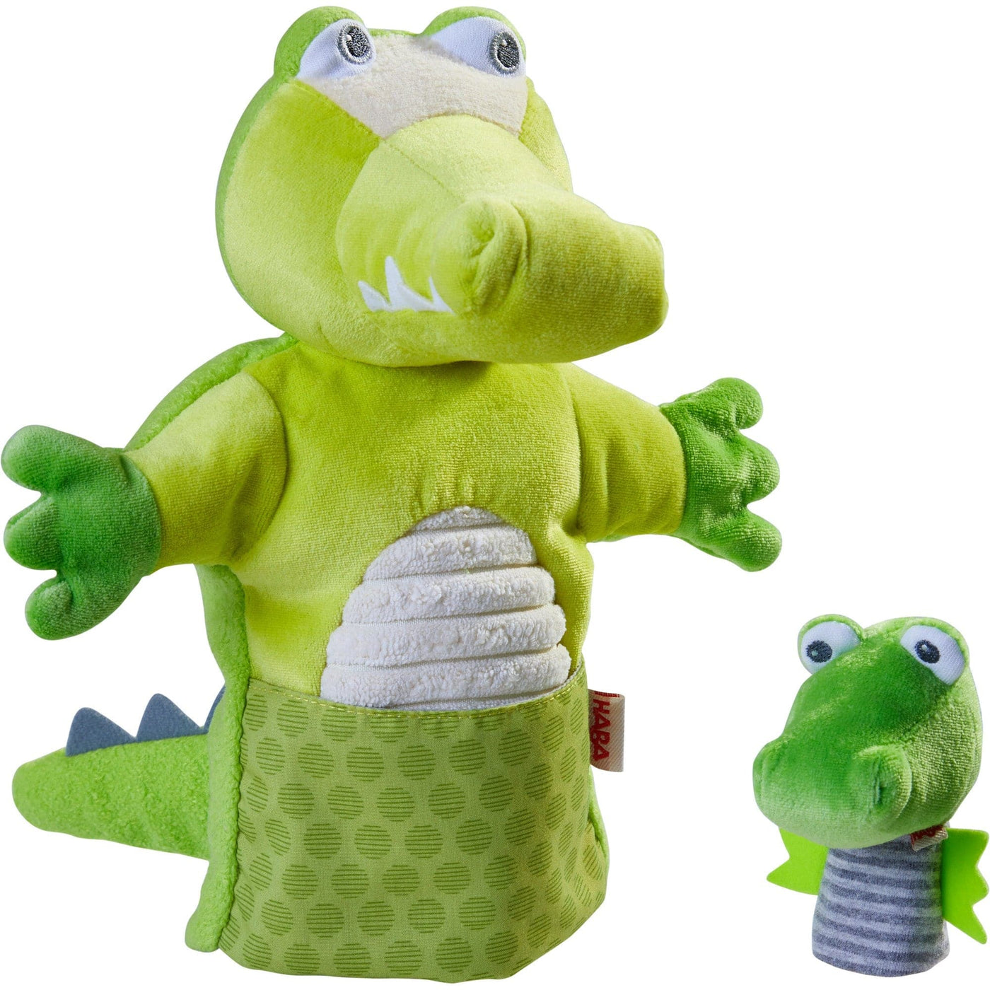 BABY FEHN DoBabyDoo Hand Puppet Crocodile jouet d'éveil avec anneau à  mordiller